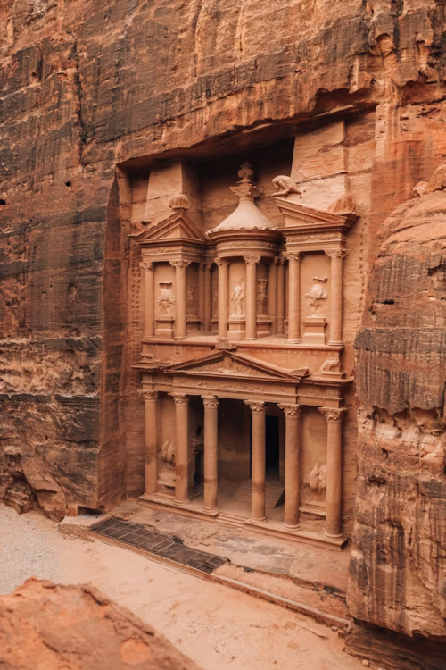 The Monastery Ad-Deir and the Petra city floor